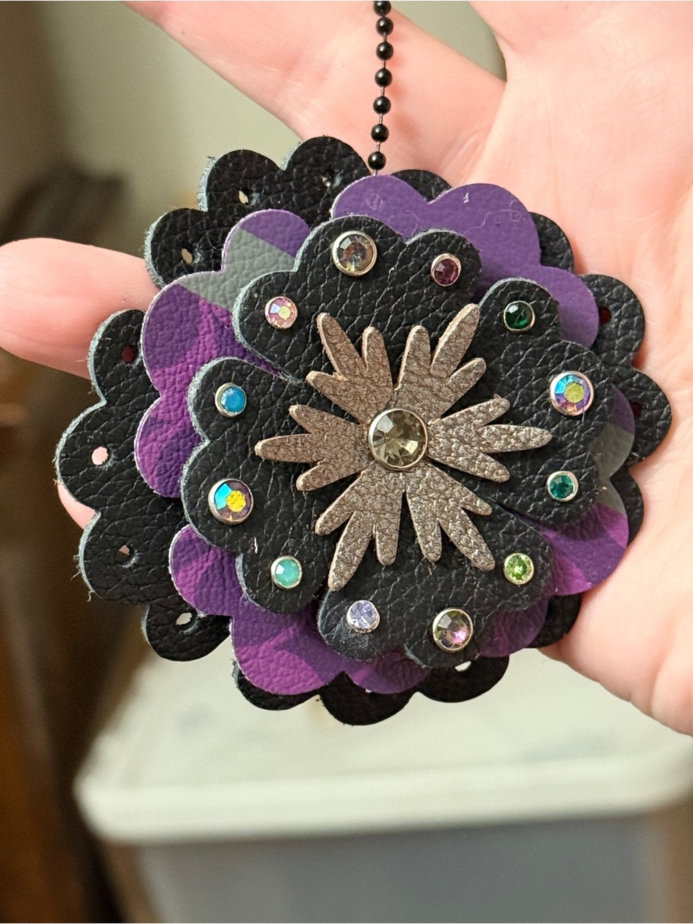 Handmade Floral Bag Charm